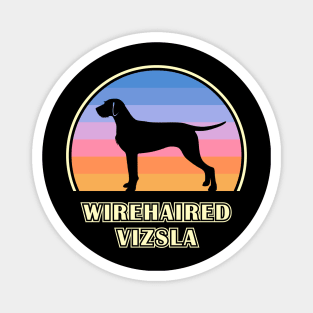 Wirehaired Vizsla Vintage Sunset Dog Magnet